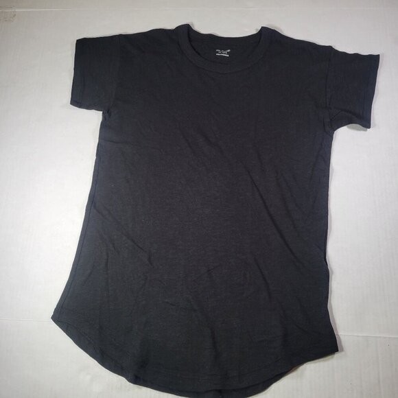 Madewell Women Black Classic Casual Cotton Crewneck T-Shirt Size XXS - Picture 1 of 7